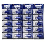 20 pilas alcalinas especiales Dunamis 23A A23 de 12 voltios, AKA MN21 LRV08, para uso en mandos a distancia, timbres inalámbricos, sistemas de seguridad, etc. (paquete de 20)