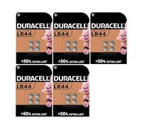 20 pilas Duracell LR44 (5 blísteres de 4 baterías) 20 pilas (A76/V13GA/76 A)