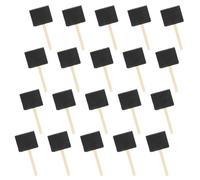 20 Pinceles de Esponja con de Madera para Pintura, retoque y Manualidades, Pinceles de Esponja de Varios tamaños, Pinceles de Espuma de Varios tamaños, Pinceles Redondos de Espuma