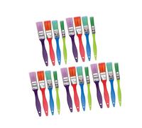 20 pinceles de pintura para niños, pinceles de nailon coloridos para acrílicos, óleo, gouache, acuarela, pintura de roca, lienzo, herramienta de dibujo creativa
