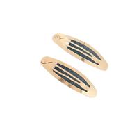 20 pinzas for el pelo ovaladas, base for hacer joyas, horquillas de metal, color dorado y negro.(Gold,70mm)