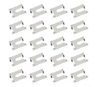 20 placas de tierra con clip de conexión a tierra, paneles solares de acero inoxidable para sistema de matriz de granja, seguro para terminal de tierra, 0,3 mm de grosor