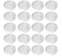 20 platillos de plástico transparente para macetas de interior y exterior para mejorar la gestión del drenaje y reducir el riesgo de marcas de agua (12 pulgadas 30 cm)