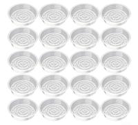 20 platos transparentes para plantas de plástico para flores, para PFE, posavasos impermeables con base antideslizante para interior y exterior, varios para el cuidado de plantas (25 cm)
