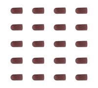20 prácticos tapones de lijado de grano 80-180, ideales para cortador de uñas, adecuado para manicura, pedicura y podología