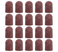 20 prácticos tapones de lijado de grano 80-180, ideales para cortador de uñas, adecuado para manicura, pedicura y podología