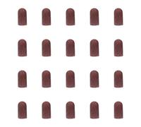 20 prácticos tapones de lijado de grano 80-180, ideales para cortador de uñas, adecuado para manicura, pedicura y podología