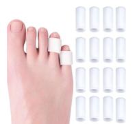 20 protectores de dedos de los pies, protectores de dedos pequeños, parches de burbujas para los dedos, protector de gel para juanetes, almohadillas para dedos de los pies, almohadillas resistentes al
