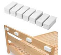20 protectores de espuma para cabecero de cama, protector de pared de muebles, tapón de ruido autoadhesivo para marco de cama, 10 unidades (15 mm) + 10 almohadillas de espuma EVA antivibración para