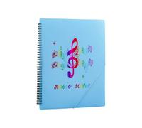 20 protectores de hojas para partituras de música, páginas ajustables con fundas transparentes protectores de partituras de música