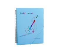 20 protectores de hojas para partituras de música, páginas ajustables con fundas transparentes protectores de partituras de música