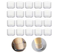 20 Protectores Redondos de Silicona de 30 mm para el Suelo de la Silla, Tapas de Patas de Taburete para Evitar arañazos en el Suelo de Madera Dura y Reducir el Ruido