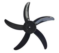 20 pulgadas de plástico 5 hojas de abanico de hojas, hoja de ventilador de plástico ABS de repuesto deja 500 mm de diámetro para ventilador de piso de pie piezas accesorios