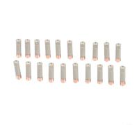 20 puntas de contacto de soldadura MIG con revestimiento antiadherente, rosca M6 x 1,0, apertura de 0,8 mm/0,9 mm, aleación de cobre para Lincoln para antorcha binzel, reducción de la acumulación de