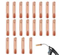 20 puntas de contacto Mig Mag de 0,8 mm, juego de boquillas de soldadura para soldadura precisa, adecuado para máquina de soldadura Mig Mag, antorcha de soldadura 15AK Mig, boquillas de corriente 0,8
