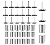 20 Pzs Chinchetas Magnéticas, Chinchetas de Metal para Imágenes con 20 Imanes Chinchetas Planas para Colgar Fotos Chinchetas Magnéticas Decorativas para Pared para Tableros de Corcho y Mapas