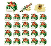 20 Pzs Cute Dumpster Fire Brooch Pins, 2,8x2,7cm Broche de Solapa de Esmalte con 20 Botones Pines de Esmalte Positivos Pines con "It's Fine I'm Fine Everything is Fine" Regalos para Navidad