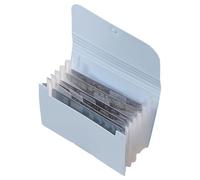 20 ranuras para libros de arte de plástico ABS, estuche compacto para estudio y manicura móvil, soporte esencial para sellos de uñas ABS