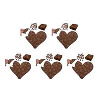 20 Razones del Corazón Fora Decir 'Te Amo' en San Valentín, Juego de 5 Piezas de Madera con Caja de Regalo, Romántico Puzzle de Corazones Fora Aniversarios y Bodas, Regalo Fora Novio, Novia