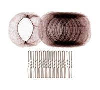 20 redecillas invisibles para el cabello y 40 horquillas en forma de U, accesorios para hacer moños de ballet para bailarinas, enfermeras y más moños de ballet