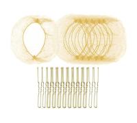 20 redecillas invisibles para el cabello y 40 pasadores en forma de U para bailarines, enfermeras y peluquería profesional