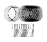 20 redecillas invisibles para el cabello y 40 pasadores en forma de U para bailarines, enfermeras y peluquería profesional