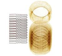20 redecillas invisibles para el cabello y 40 unidades en forma de U para el pelo, accesorios para el pelo, bollos de ballet para bailarines, enfermeras y más