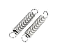 20 resortes de extensión de doble bucle con extremo abierto, acero inoxidable 304, 0,5 x 4 x 10 mm, para equipos mecánicos.