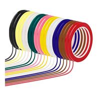 20 Rollos Cinta de la Pizarra Blanca,10 Colores 3mmX66m Gráfica Cinta Autoadhesiva Coloreada Artista,Cinta De Vinilo Fino y Estrecho Rayas,Líneas Planificación Marcado Cuadrícula Pizarra Borrado Seco