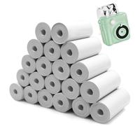 20 Rollos Papel Termico Camara Infantil, 57 × 25 mm Rollos Camara Fotos Infantil Instantanea, Rollo Papel Camara Fotos Infantil, Papel Camara Fotos Niños, Papel de Repuesto para Cámara de Fotos Niños