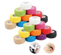 20 Rollos Venda Cohesiva, 2,5 cm x 4,5 m Venda Elastica Adhesiva Esparadrapo Deportivo Vendas Cohesivas Tape Crossfit Dedos Cinta Bendaje Adhesiva para Deportes Mano Brazo Pie Hinchazón (Colorido)