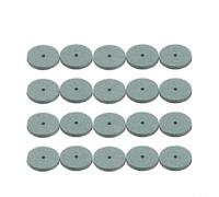 20 ruedas de molienda de pedernal de 20 mm para mini taladro, discos abrasivos verdes con orificio de 2,3 mm para pulido y acabado de madera metálica, accesorios de herramientas de bricolaje