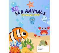 20 Sea Animals Colouring Books (age 2 - 4 years)