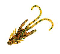 20 señuelos de plástico suave biónico en forma de insecto, cebos de pesca elásticos ligeros para atrapar peces feroces (004#)