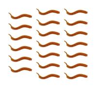 20 señuelos suaves para aparejos de pesca, accesorios de pesca, 7,5 cm, gusanos de arena artificiales flotantes