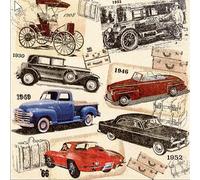 20 Servilletas 33 x 33 cm Oldtimer coches Classic Car Vintage Ford Chevi Chevrolet Buick