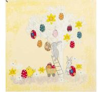 20 servilletas con árbol de Pascua para decorar la mesa de Pascua, 33 x 33 cm