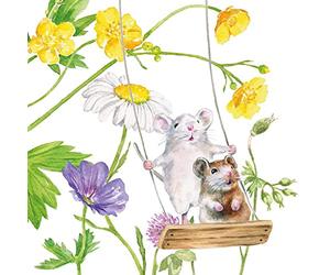 20 servilletas con diseño de amigos en el columpio, decoración de mesa, decoupage, técnica de servilletas, 33 x 33 cm