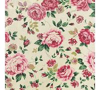 20 servilletas con diseño de rosas con hojas, flores, vintage, manualidades, decoupage, floral, primavera, verano, decoración de mesa de 33 x 33 cm