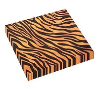 20 Servilletas Con Estampado de Tigre y Animales de Safari - Estructuradas Para Niños, Fiestas de Cumpleaños, Baby Shower y Decoración Temática