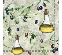 20 servilletas de aceitunas negras en hojas | aceitunas | comida | mediterránea | decoración de mesa | decoupage | técnica de servilletas 33 x 33 cm