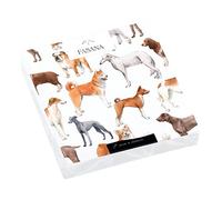 20 servilletas de diferentes razas de perros, animales, diseño de animales, decoración de mesa, decoupage, técnica de servilletas, 33 x 33 cm