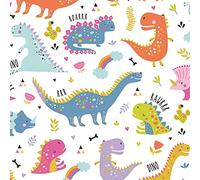 20 servilletas de dinosaurios coloridos | Dinos | T-Rex | niños | cumpleaños | fiesta | diseño infantil | niños | decoración de mesa 33 x 33 cm