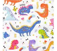 20 servilletas de dinosaurios de colores, servilletas de papel dinosaurios, cumpleaños infantiles, fiestas, T-Rex, diseño infantil, decoupage, decoración de mesa, 33 x 33 cm