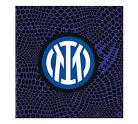 20 servilletas de doble capa de papel negro celeste, decoración de mesa para fiesta de cumpleaños, fiesta temática, celebración, equipo de fútbol y aficionados, decoración de pañuelos, antidesgarros, color negro, 33 x 33 cm