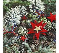 20 servilletas de estrellas en la corona de espita | conos | naturaleza | corona | invierno | Navidad | decoración de mesa | decoupage | decoupage | decoupage | decoupage | decoupage | decoupage | de