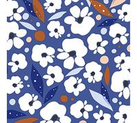 20 servilletas de flores del artista | blanco | azul | decoración de mesa 33 x 33 cm