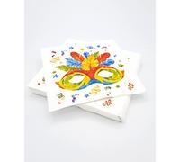 20 servilletas de guata 33 x 33 cm 3 V Brasileño Carnaval