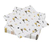 20 servilletas de guata de 33 x 33 cm, 3 capas