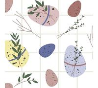 20 servilletas de huevos de Pascua con pequeñas ramitas como decoración de mesa. Servilletas de papel con diseño. También para decoupage y decoupage (33 x 33 cm)
